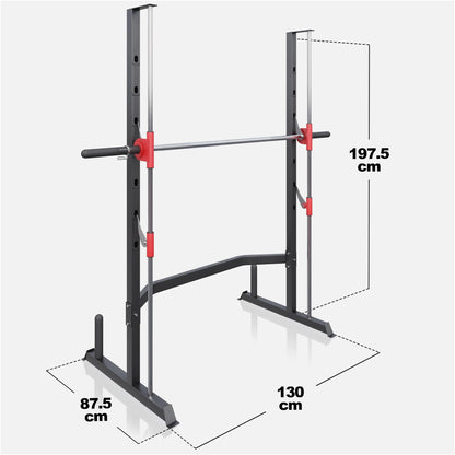 Rack à squat avec presse guidée - Gorilla Sports France