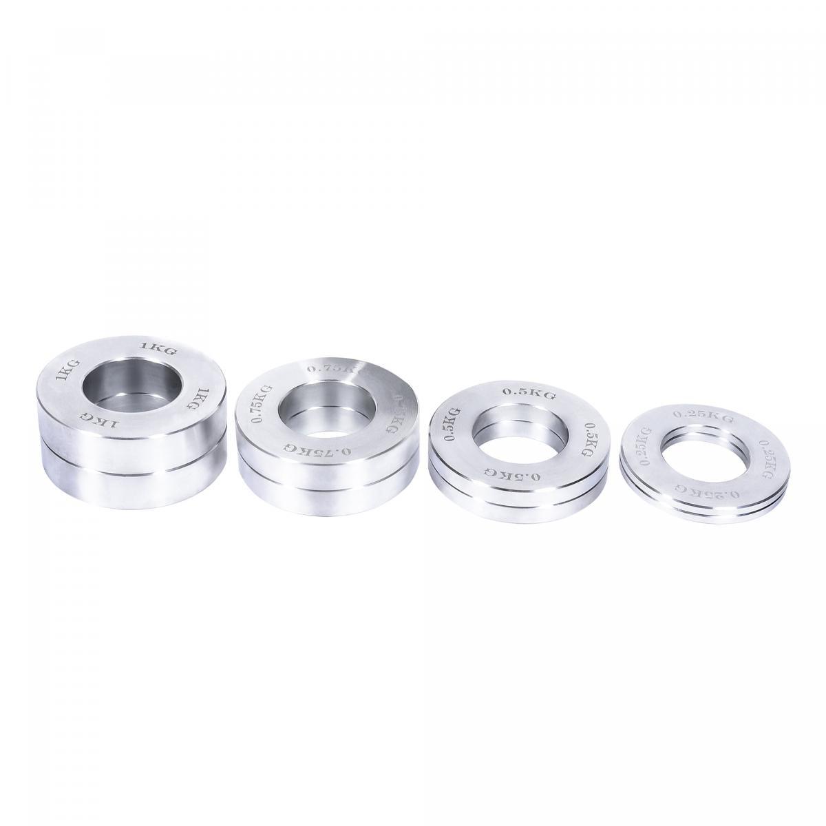 Mini disques chromés 51 mm - Lot de 5 KG avec housse de transport - Gorilla Sports France