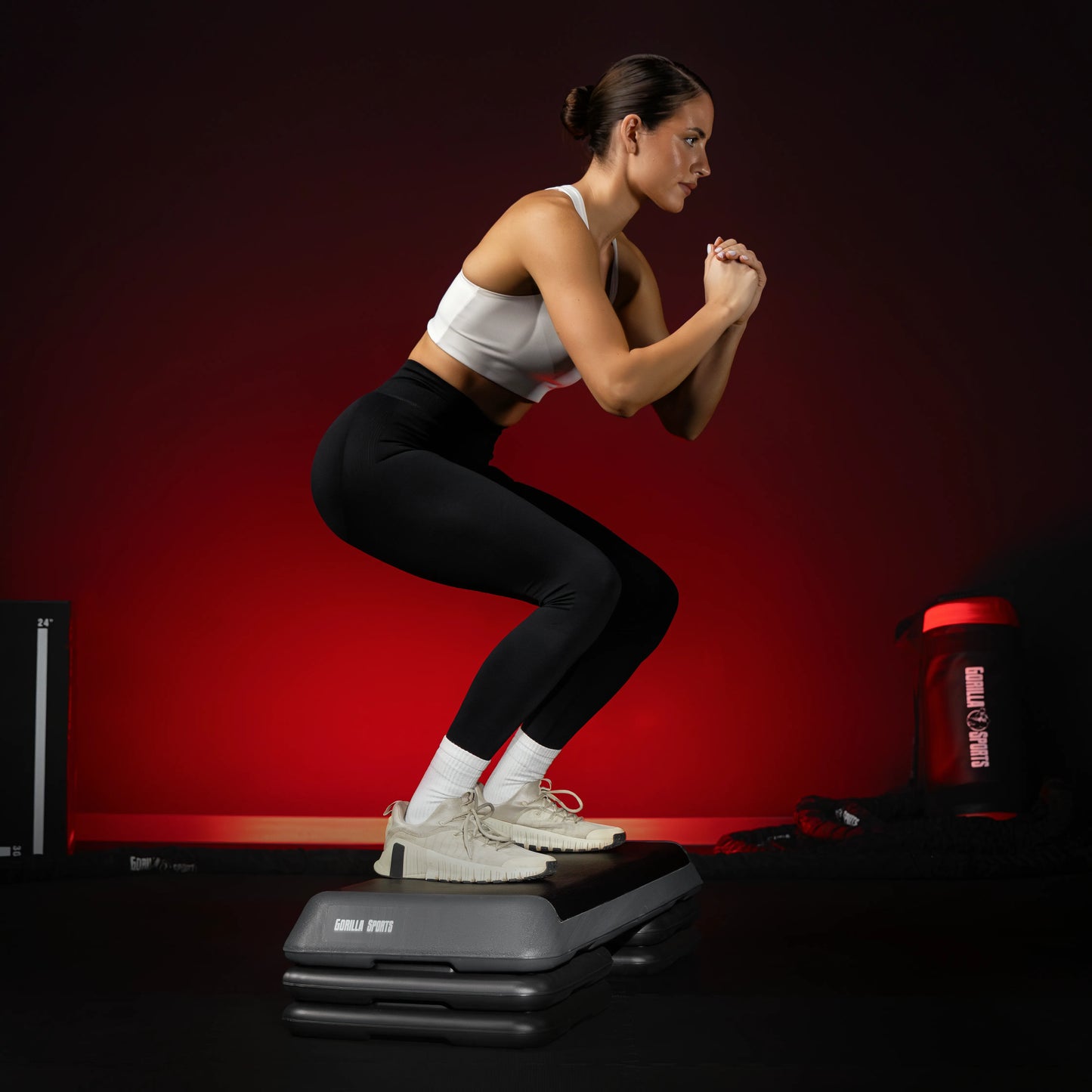 Step d'aérobic réglable en 3 niveaux