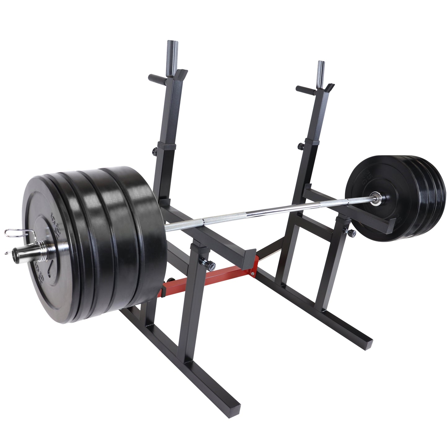 Set d'haltères longs olympiques avec rack à squat 170 kg - Gorilla Sports France
