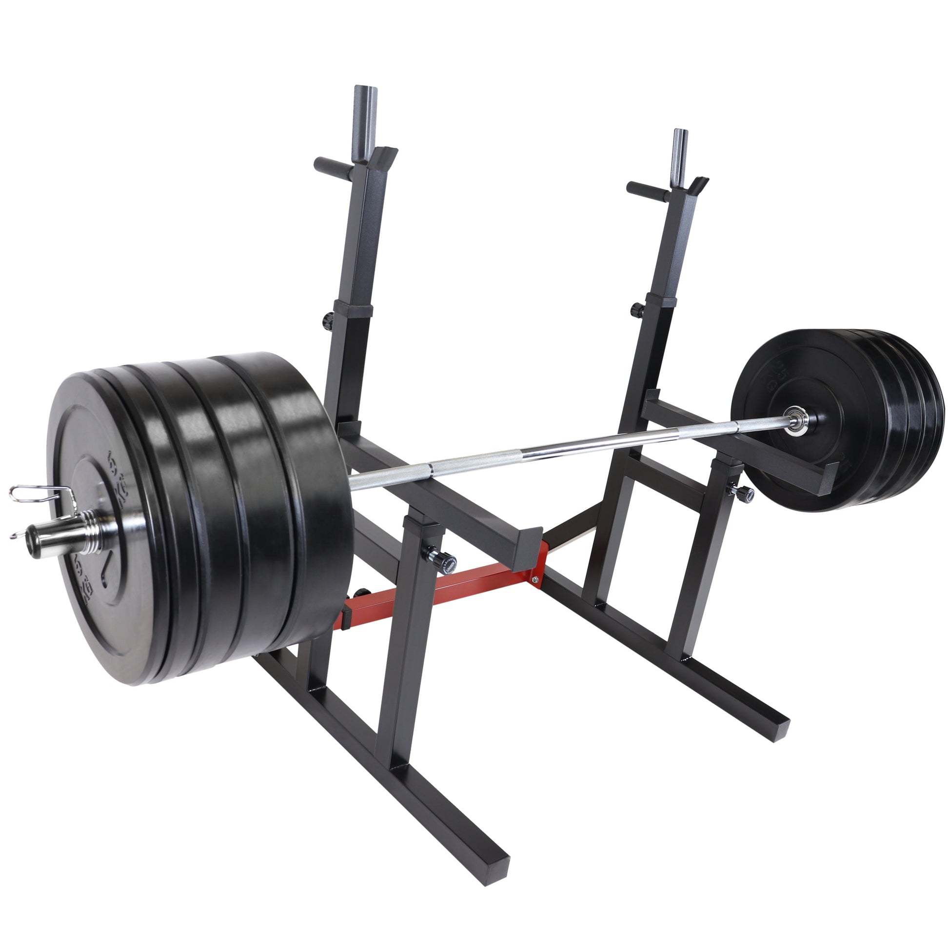 Set d'haltères longs olympiques avec rack à squat 170 kg - Gorilla Sports France