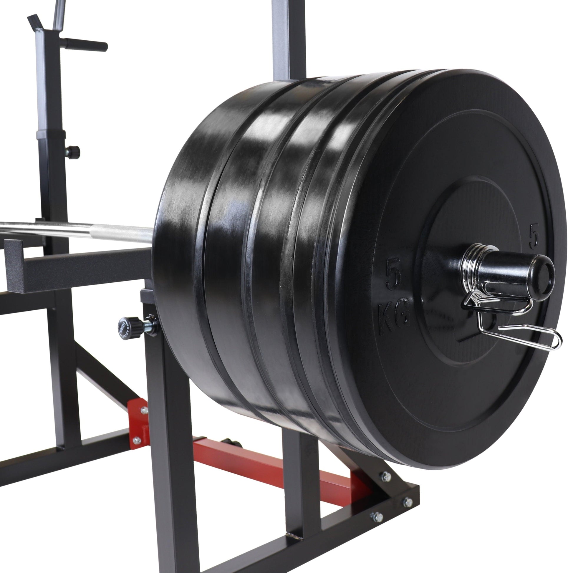 Set d'haltères longs olympiques avec rack à squat 170 kg - Gorilla Sports France