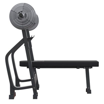 Banc de musculation avec support et set d'haltères olympiques 130 kg - Gorilla Sports France