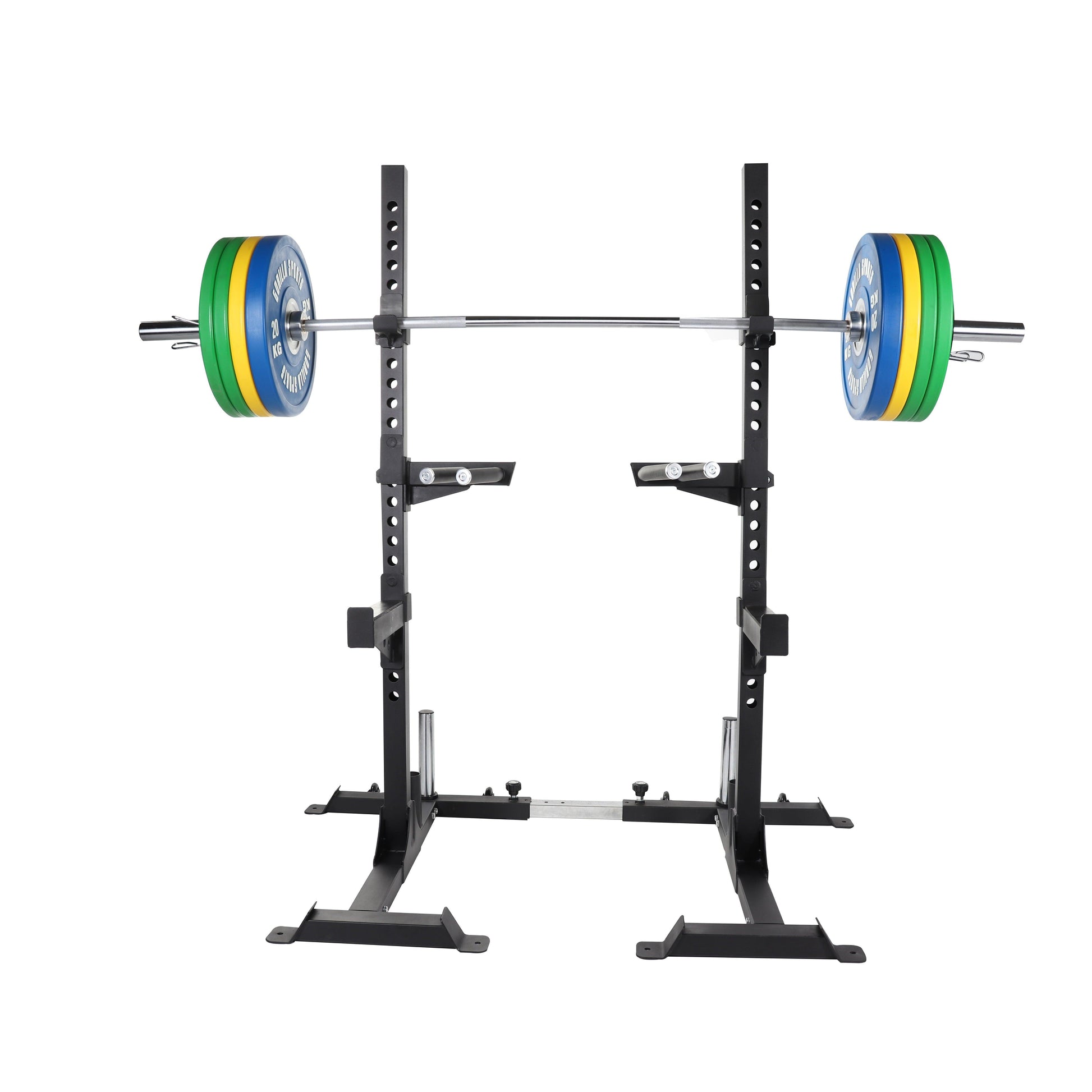 Rack à squats avec set d'haltères olympiques 140 kg - Gorilla Sports France