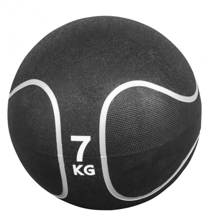 Médecine-ball noir/gris - Gorilla Sports France