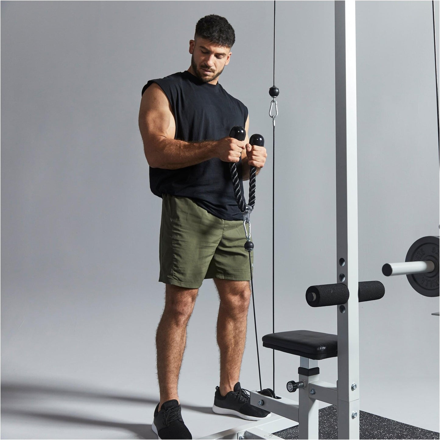 Set de traction (corde triceps, triangle de tirage parallèle)