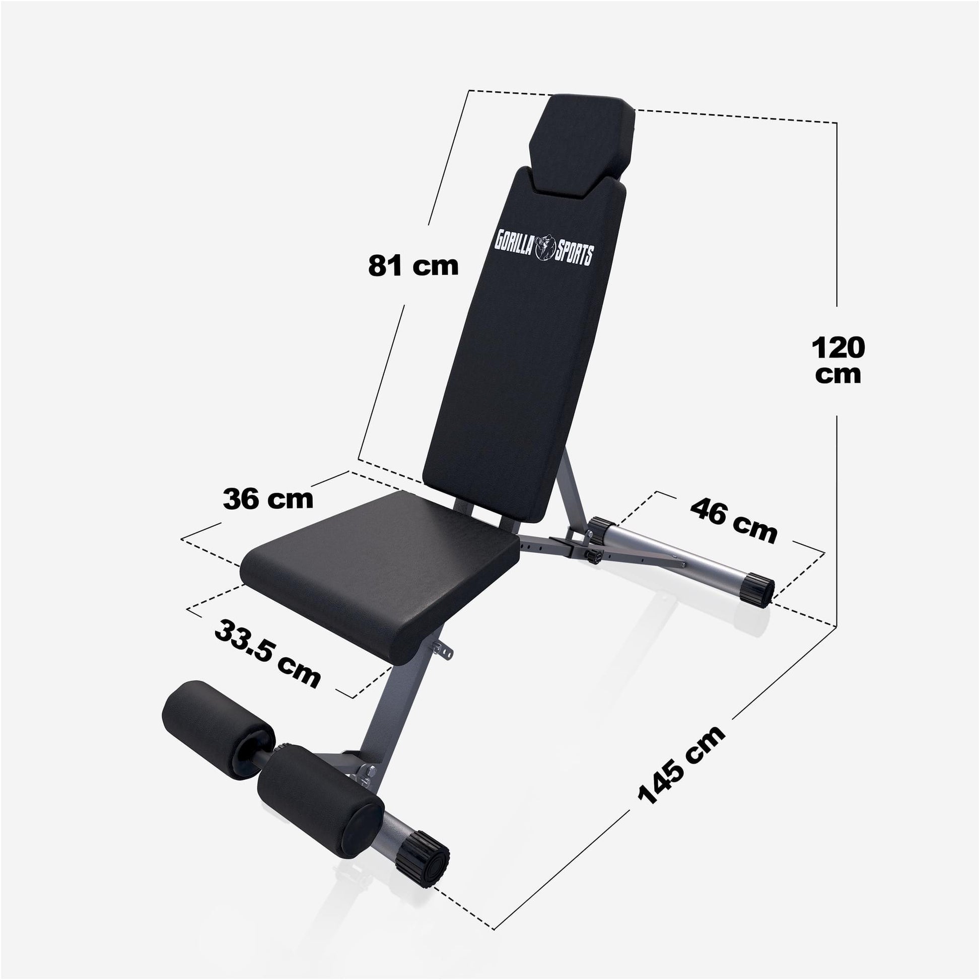 Banc de musculation réglable - Gorilla Sports France