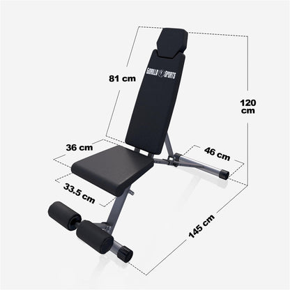 Banc de musculation réglable - Gorilla Sports France