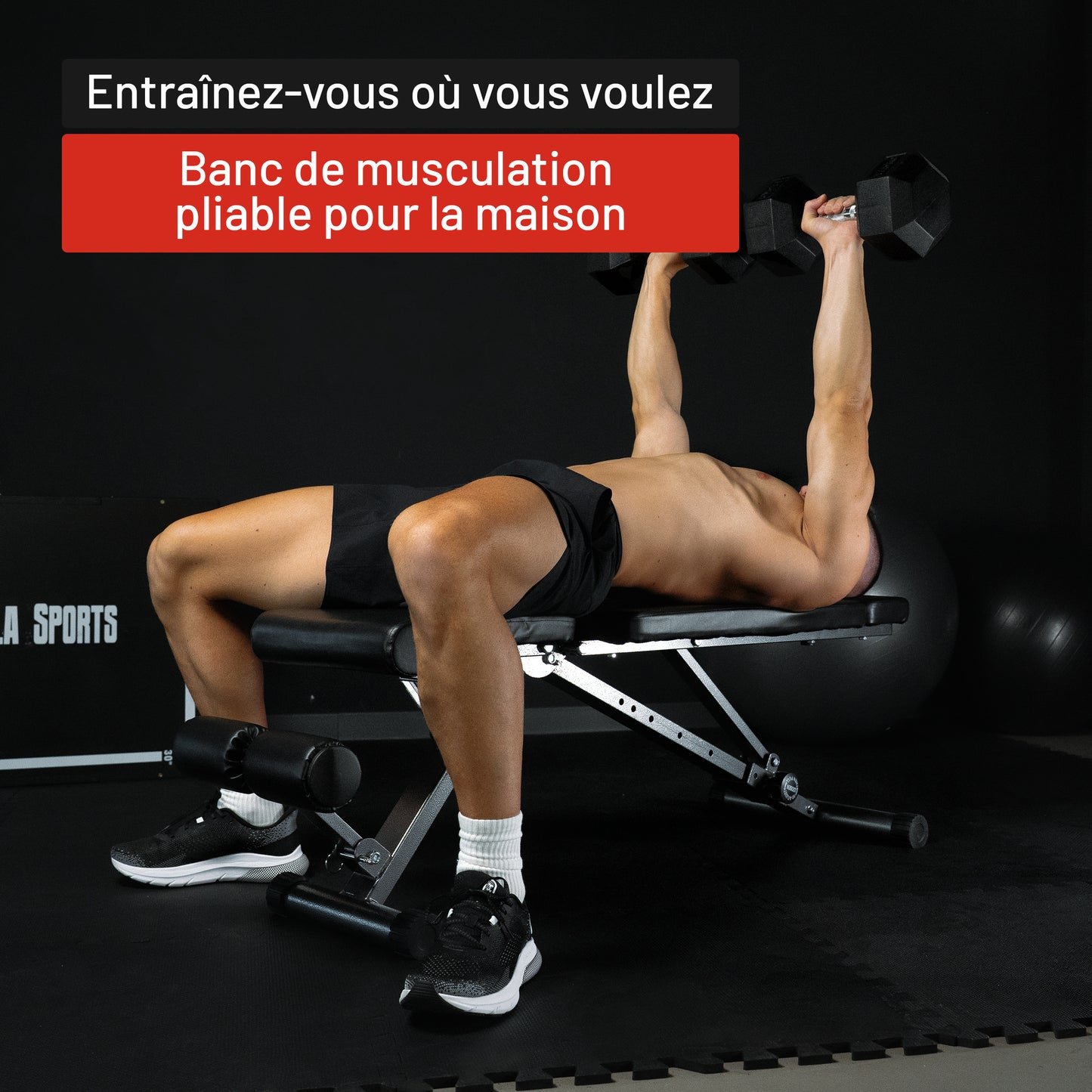 Banc de musculation pliable