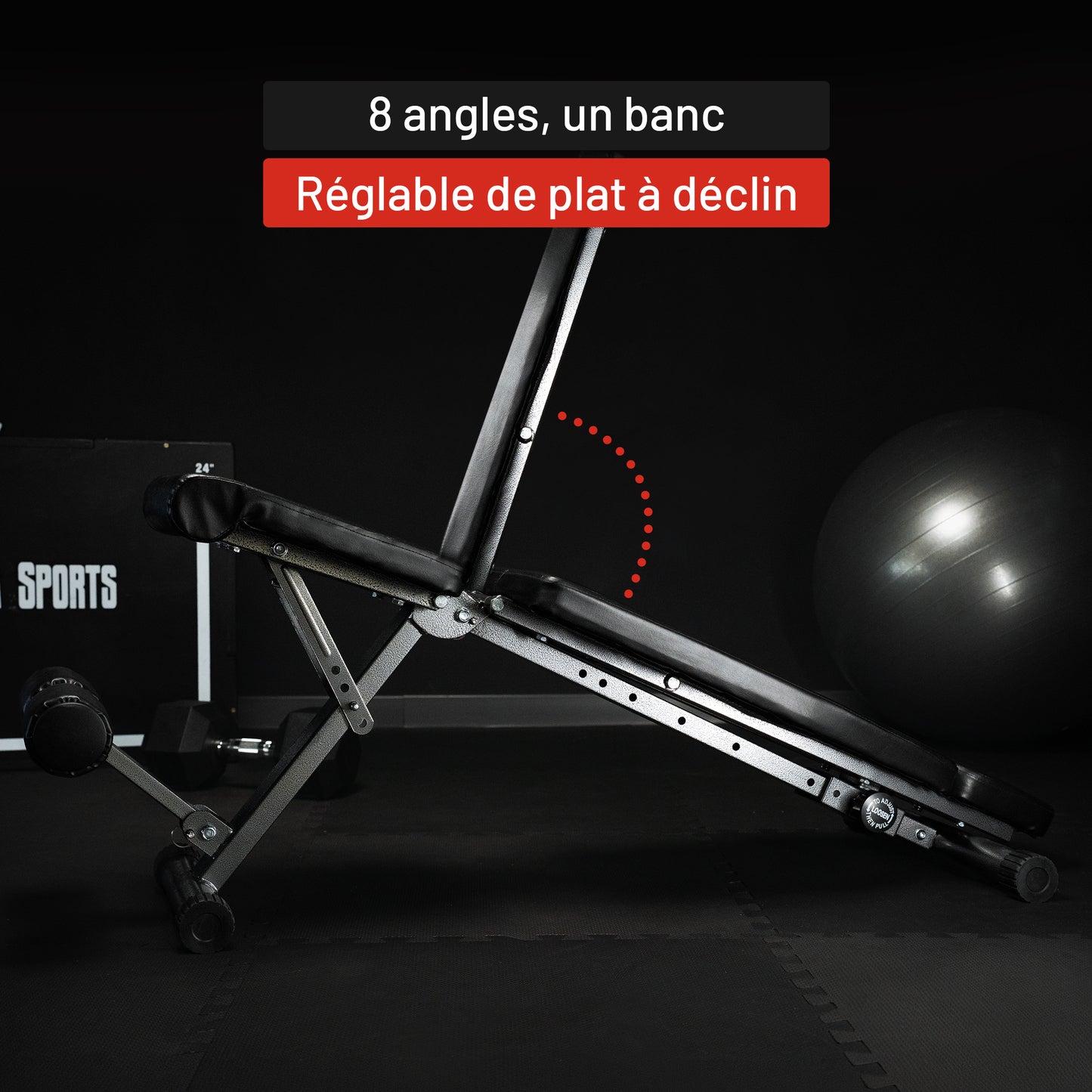 Banc de musculation pliable