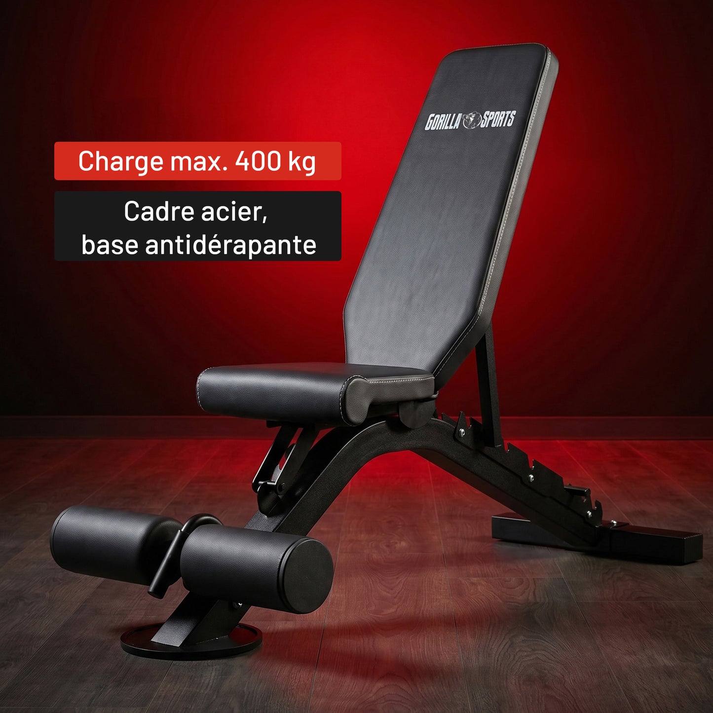 Banc de musculation réglable - Dossier inclinable