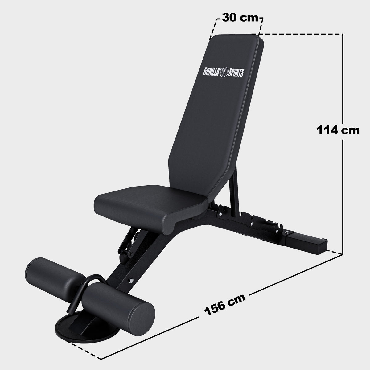 Banc de musculation réglable - Dossier inclinable