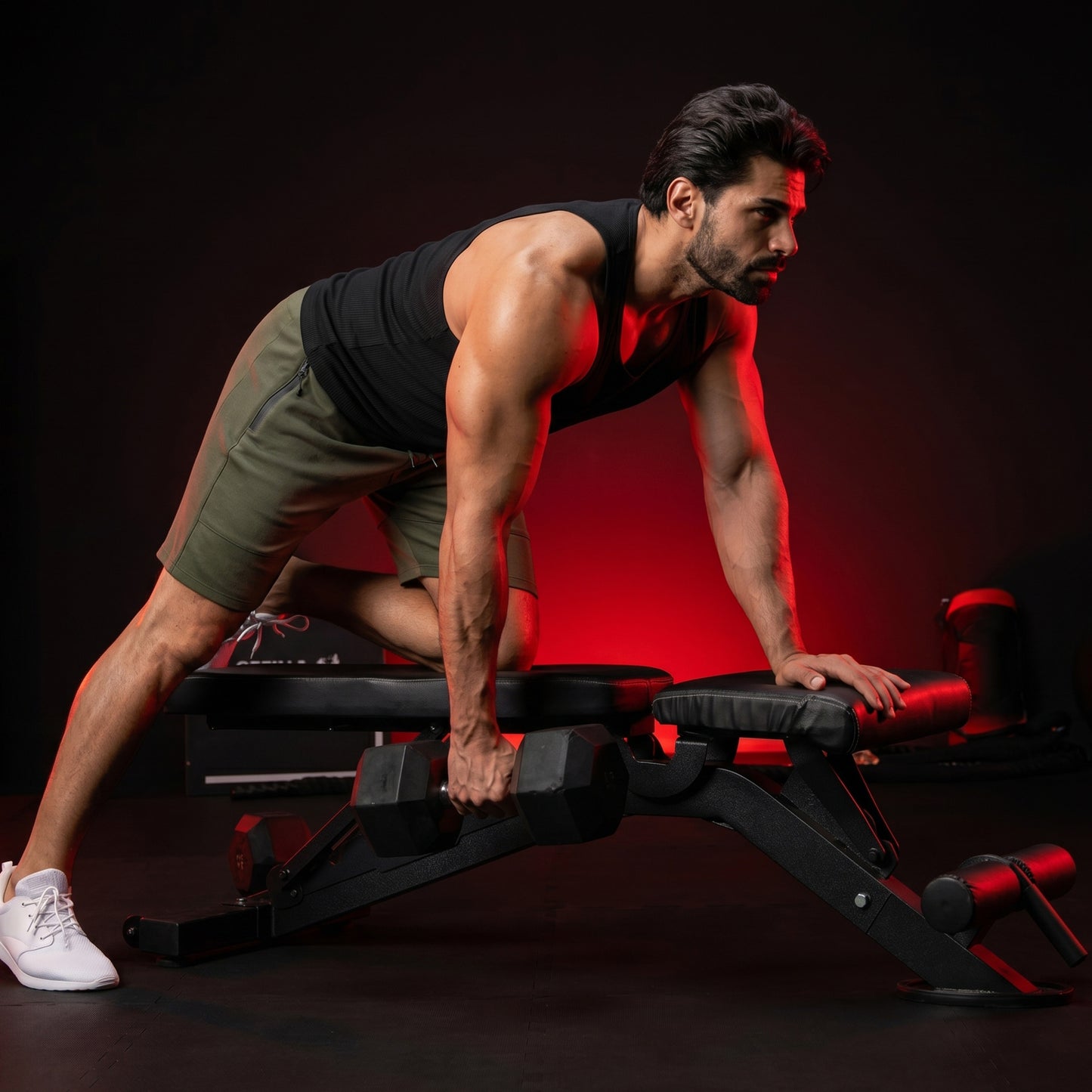 Banc de musculation réglable - Dossier inclinable