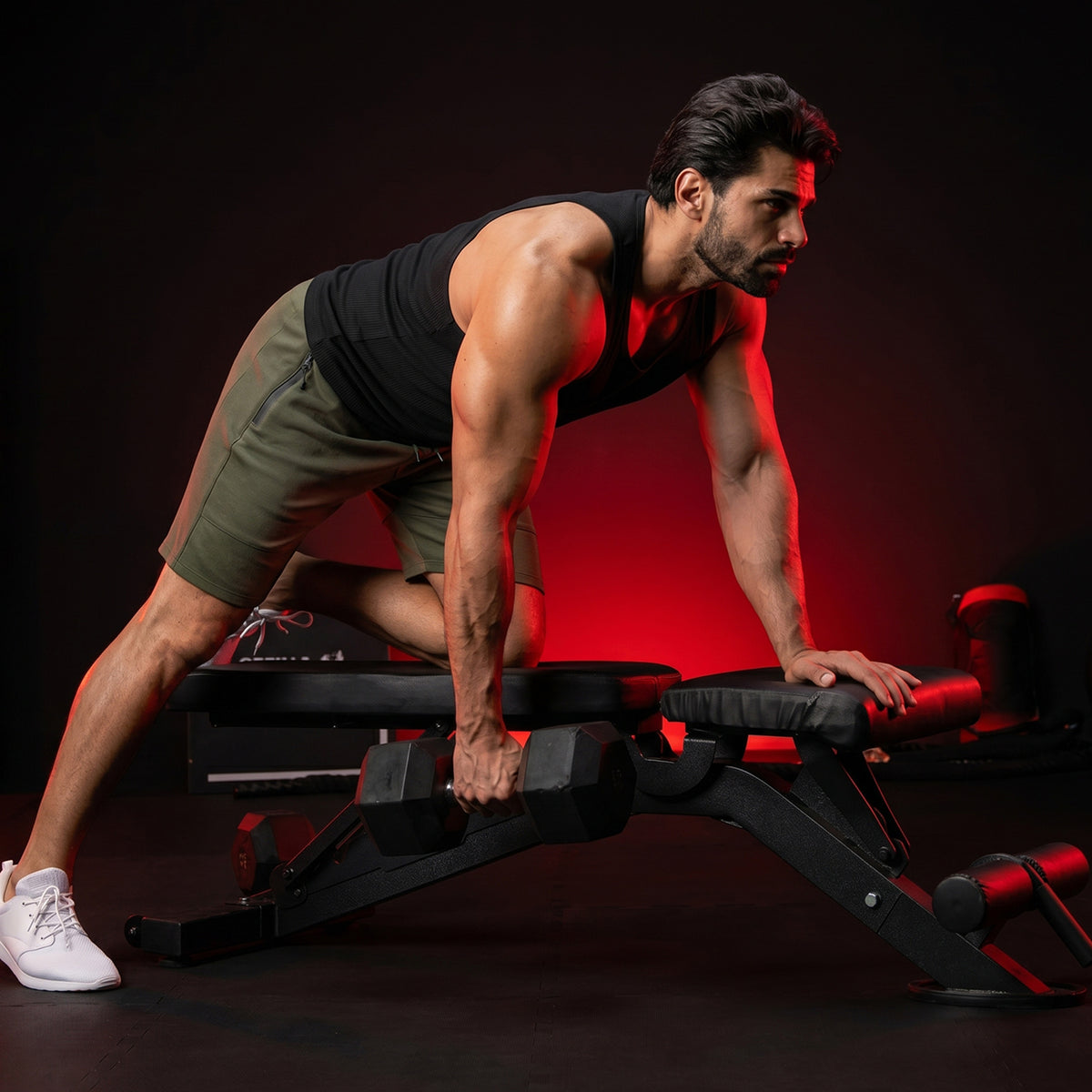 Banc de musculation réglable - Dossier inclinable