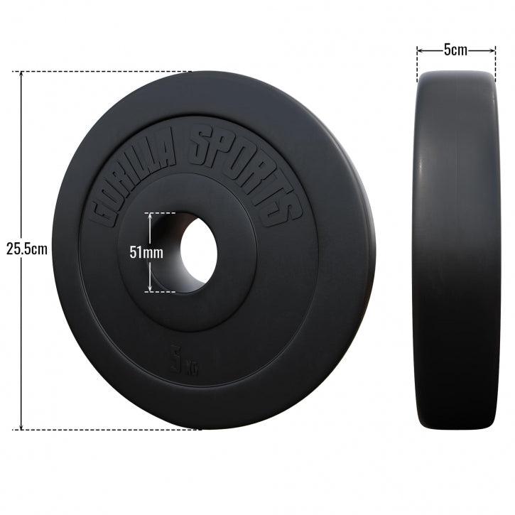 Disque olympique en plastique 50/51mm - Gorilla Sports France