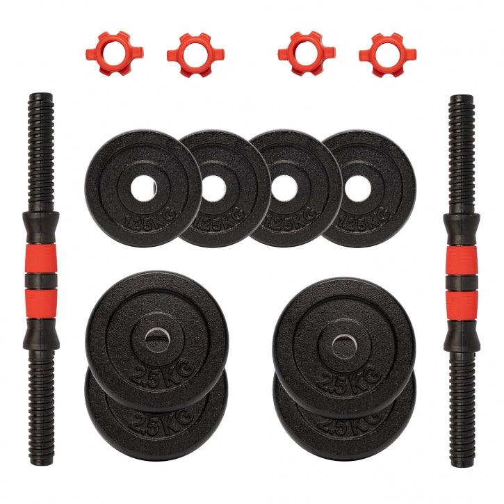 Set d'haltères en fonte - Gorilla Sports France