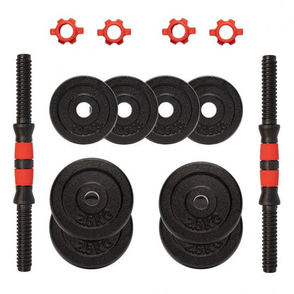 Set d'haltères en fonte - Gorilla Sports France