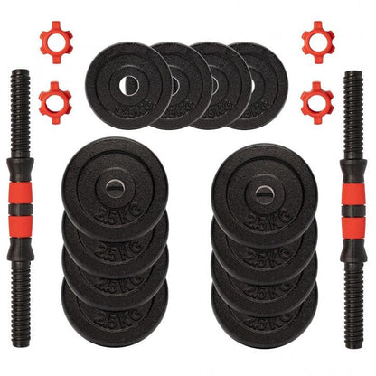 Set d'haltères en fonte - Gorilla Sports France