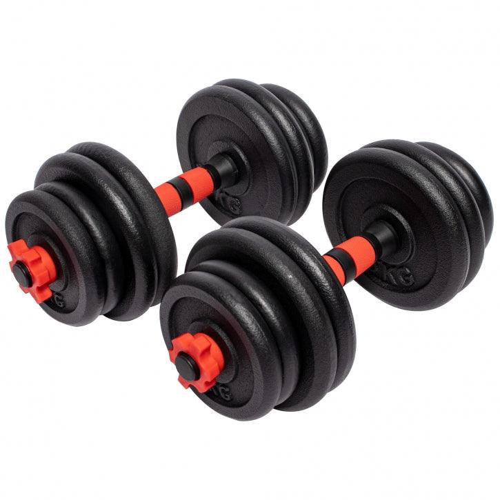 Set d'haltères en fonte - Gorilla Sports France