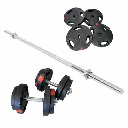 Set d’haltères en plastique avec grip - Gorilla Sports France