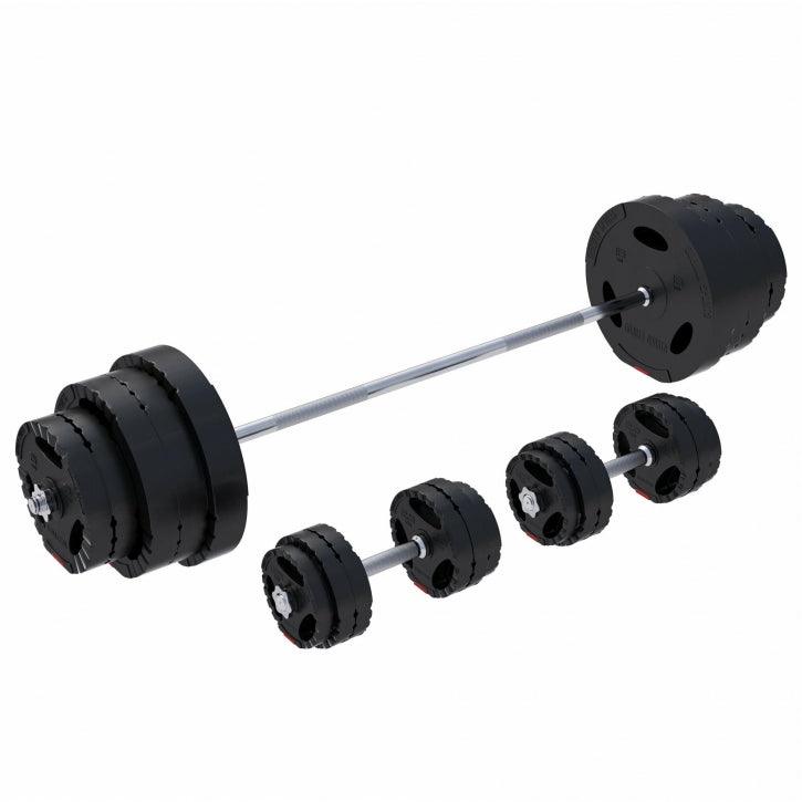 Set d’haltères en plastique avec grip - Gorilla Sports France