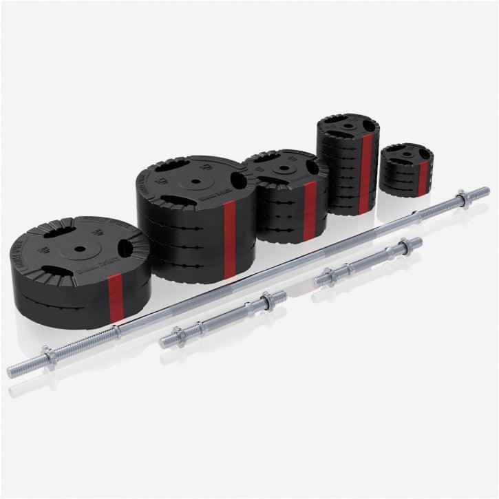 Set d’haltères en plastique avec grip - Gorilla Sports France