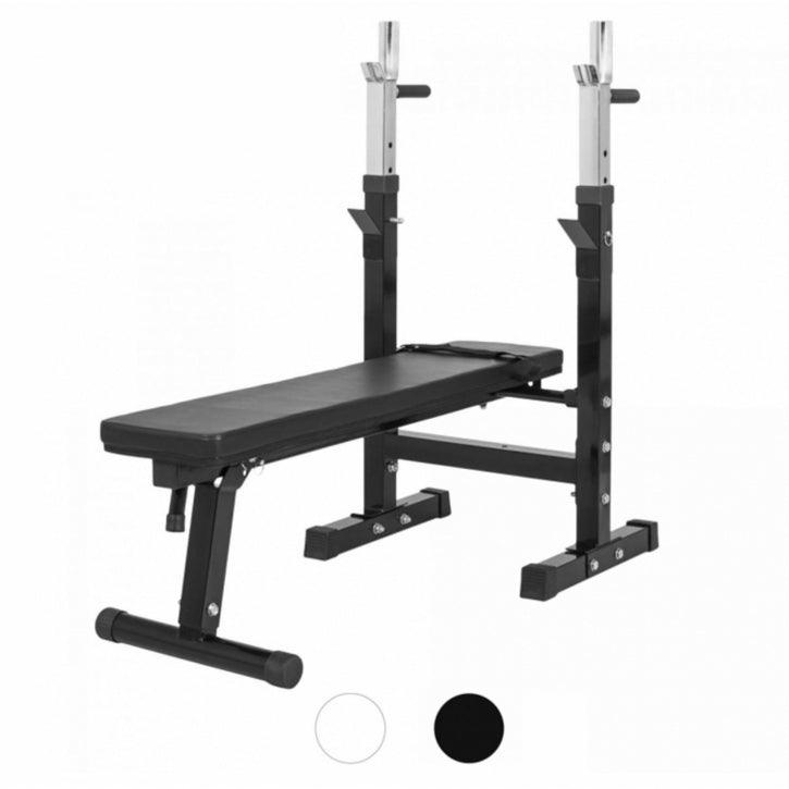 Banc de musculation avec set d'haltères en plastique de 100 kg - Gorilla Sports France