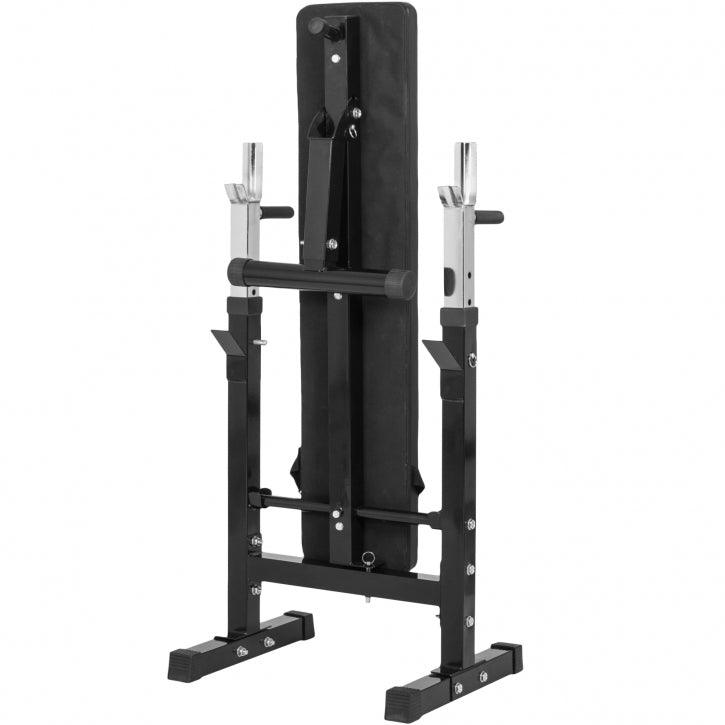 Banc de musculation avec set d'haltères en plastique de 100 kg - Gorilla Sports France