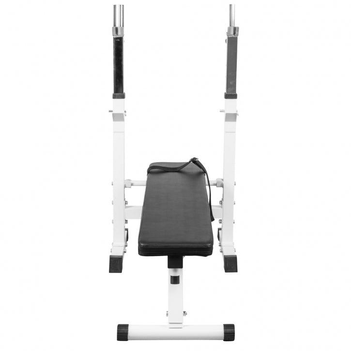 Banc de musculation avec set d'haltères en plastique de 100 kg - Gorilla Sports France
