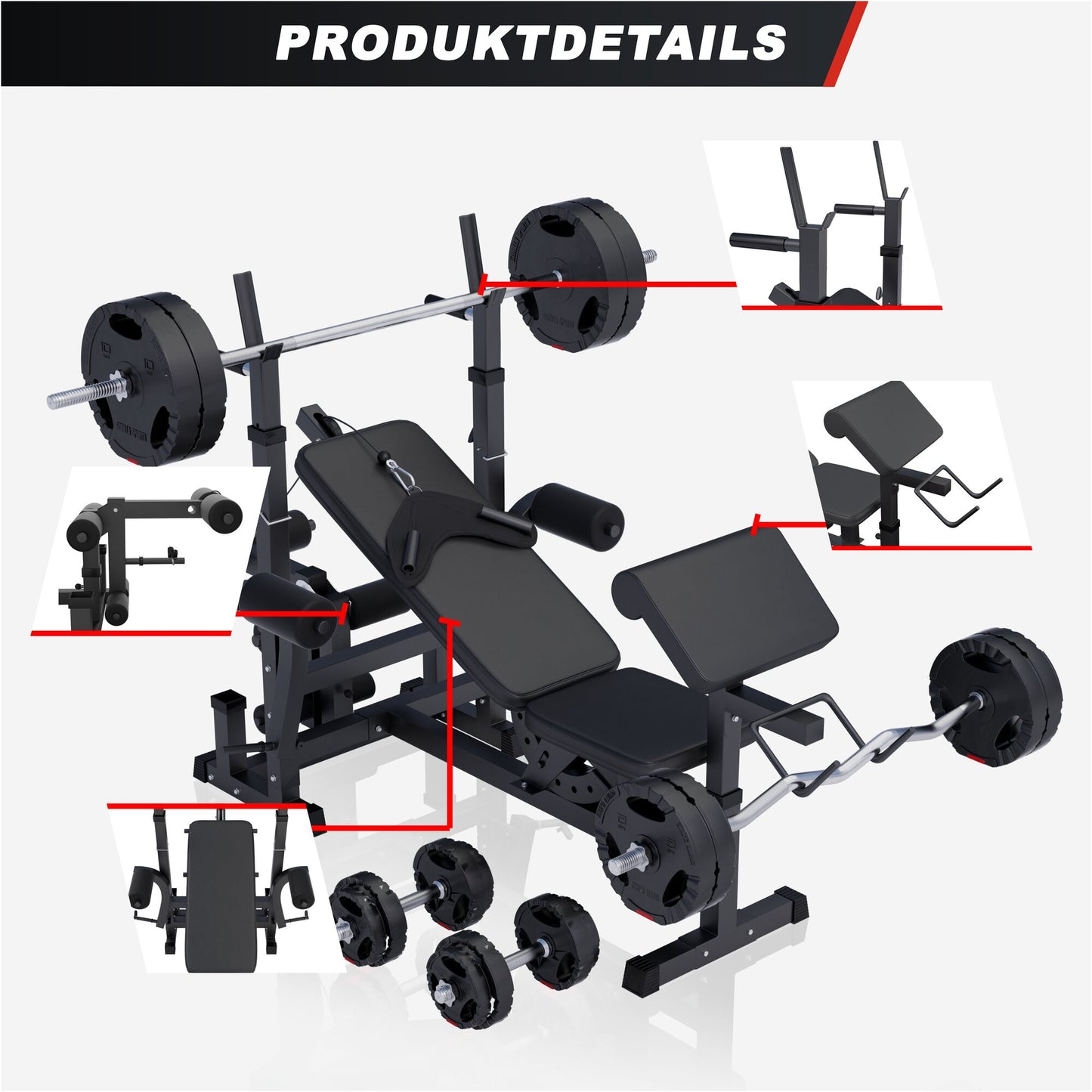 Banc de musculation multifonction