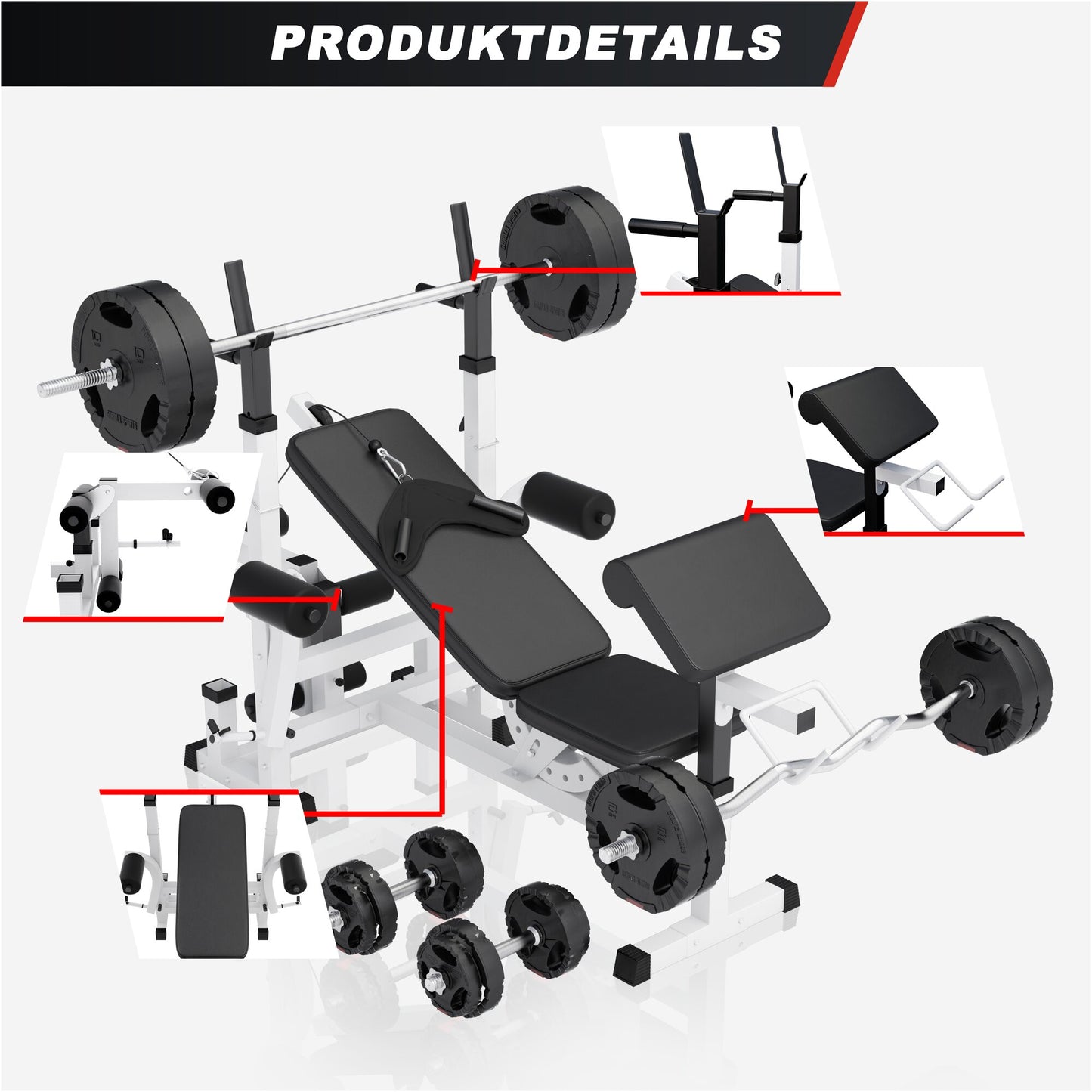 Banc de musculation multifonction