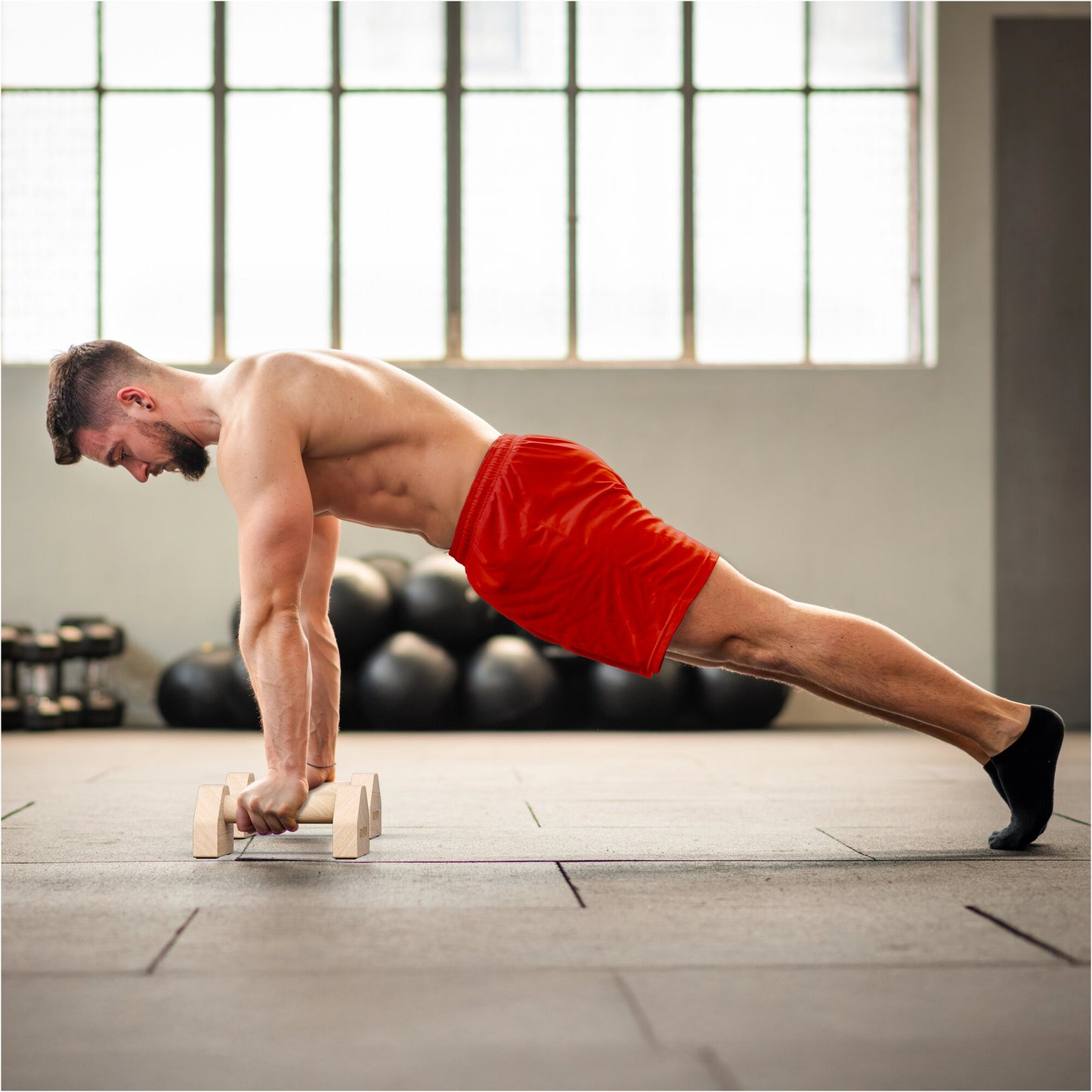Parallettes calisthenics avec sac de transport