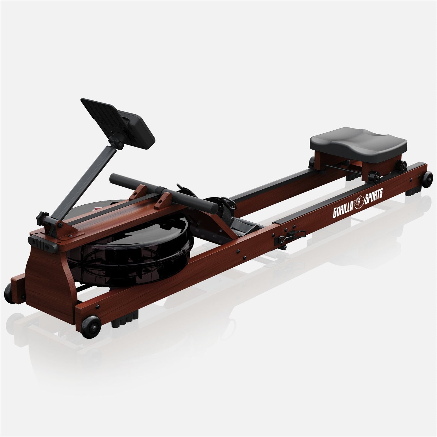 Appareil de rameur en bois à résistance à eau, pliable