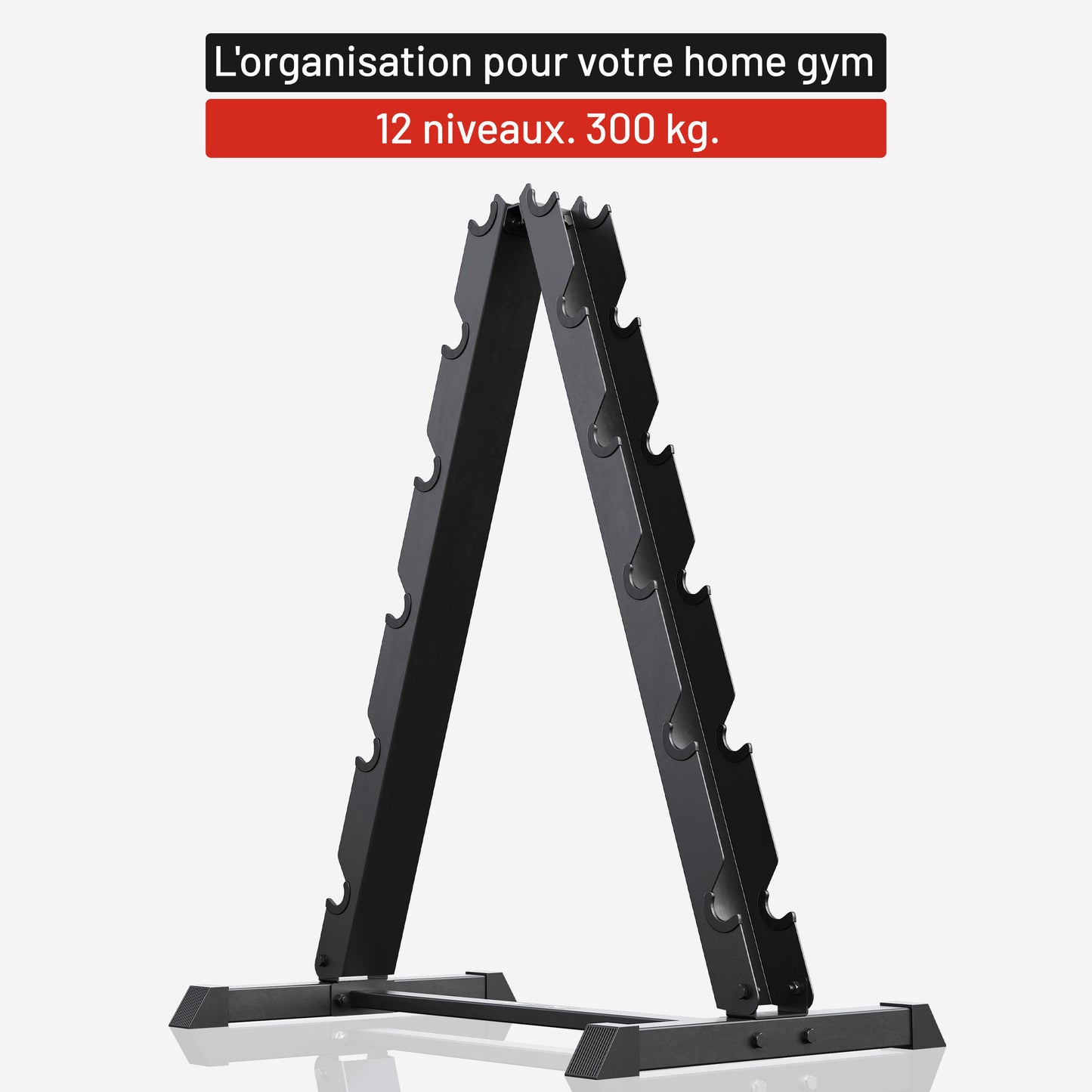Rack de rangement pour haltères Noir