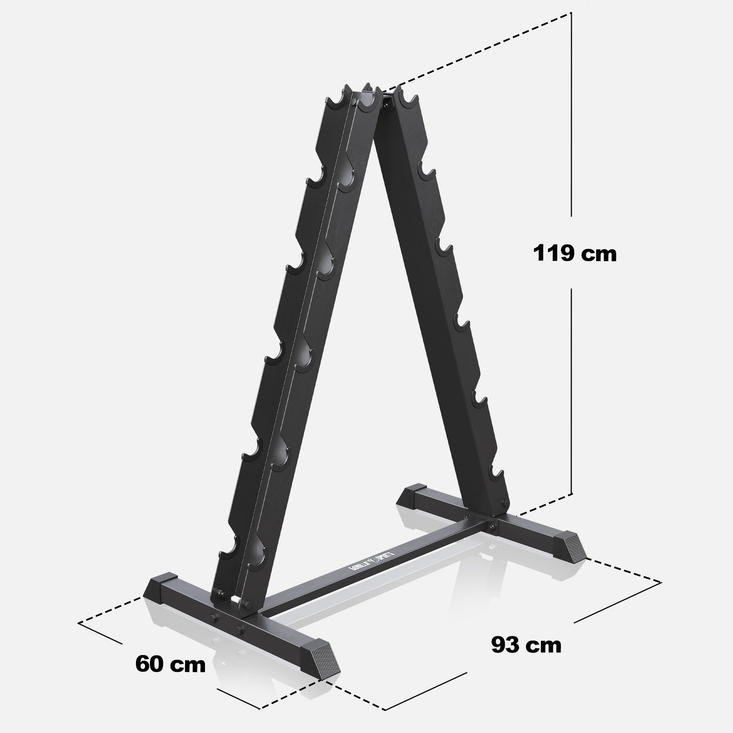 Rack de rangement pour haltères Noir