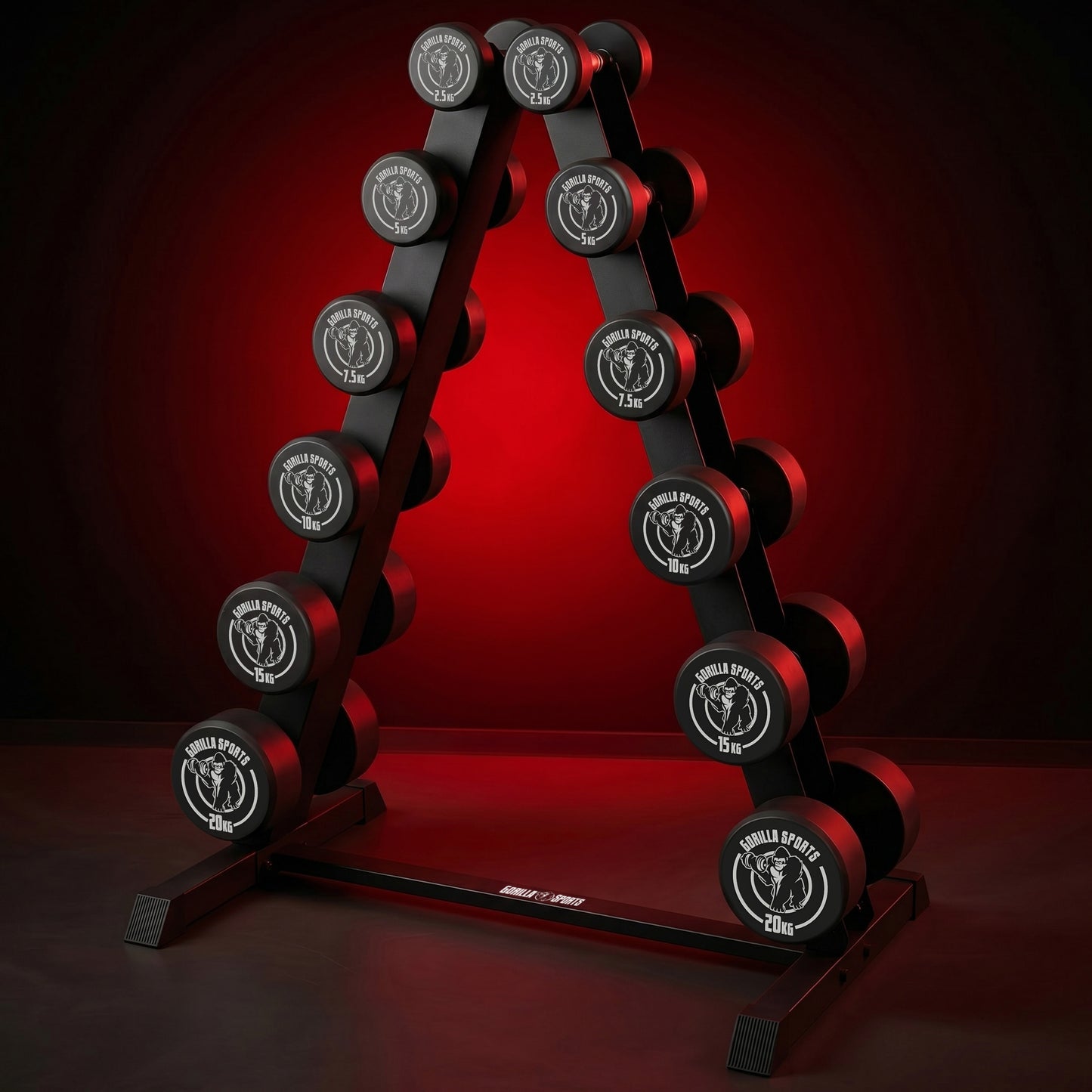 Rack de rangement pour haltères Noir