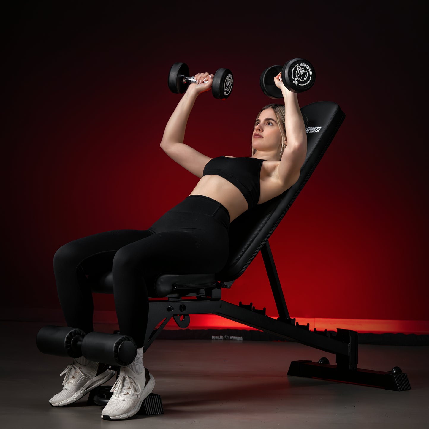 Banc de musculation réglable Noir
