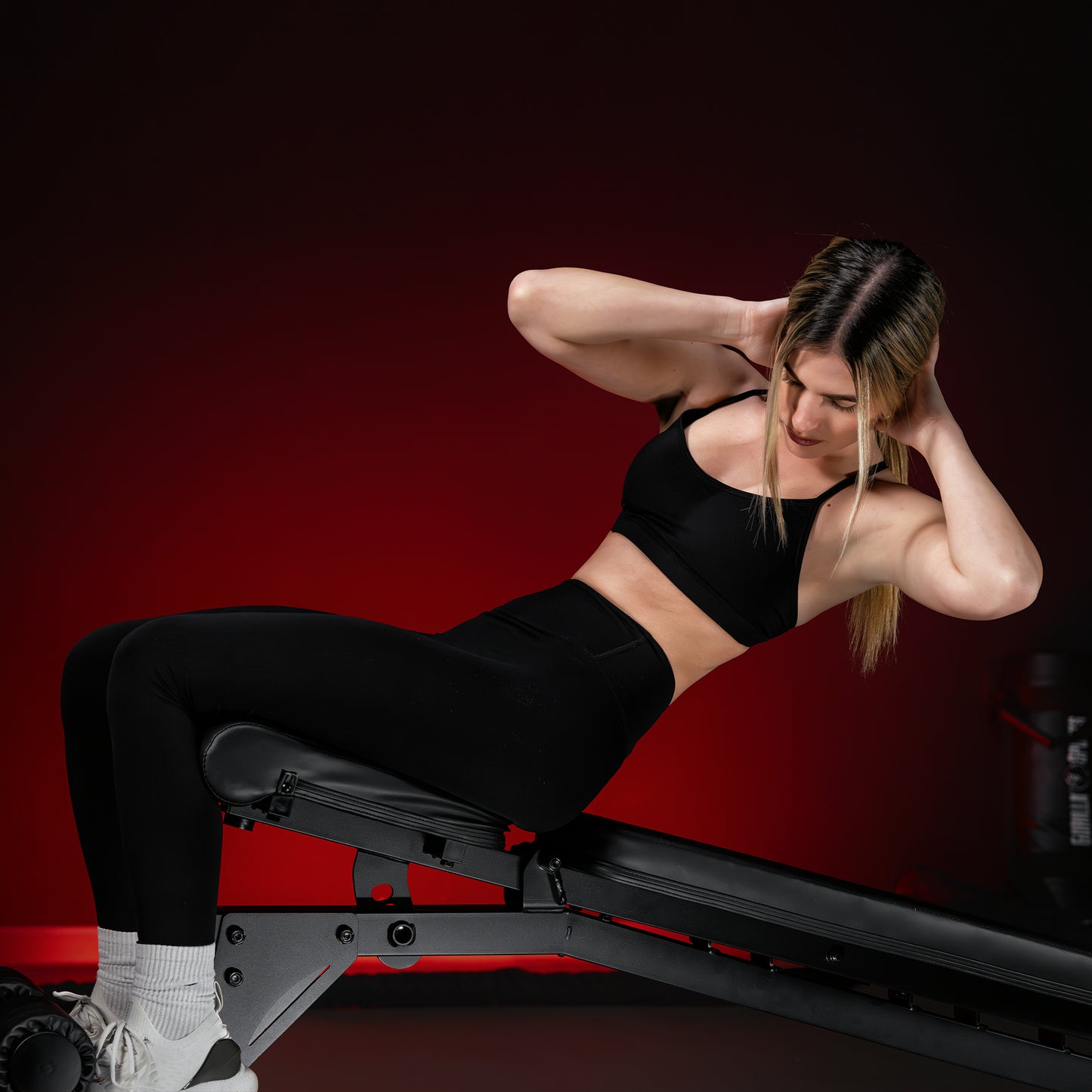 Banc de musculation réglable Noir