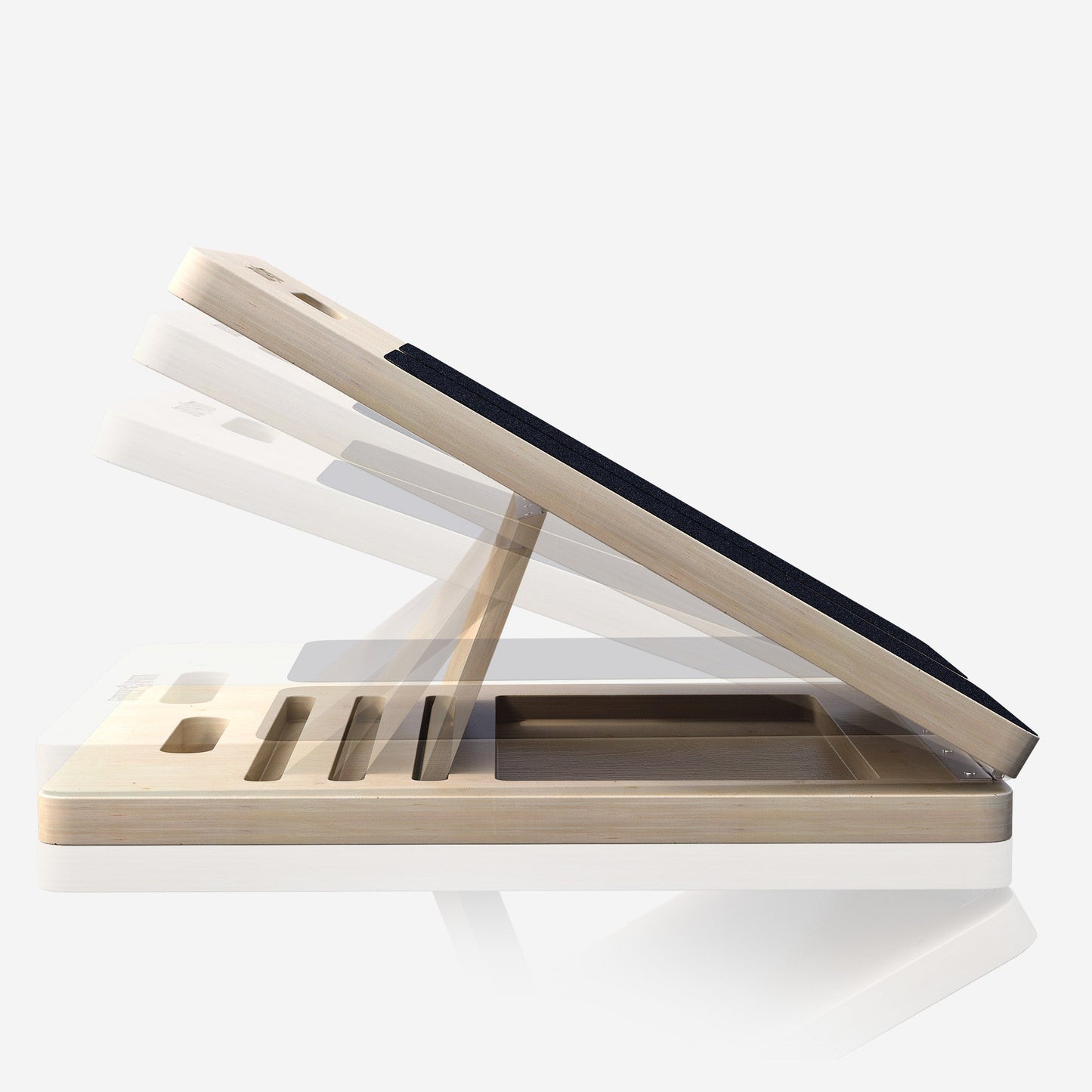 Planche d’équilibre réglable en bois