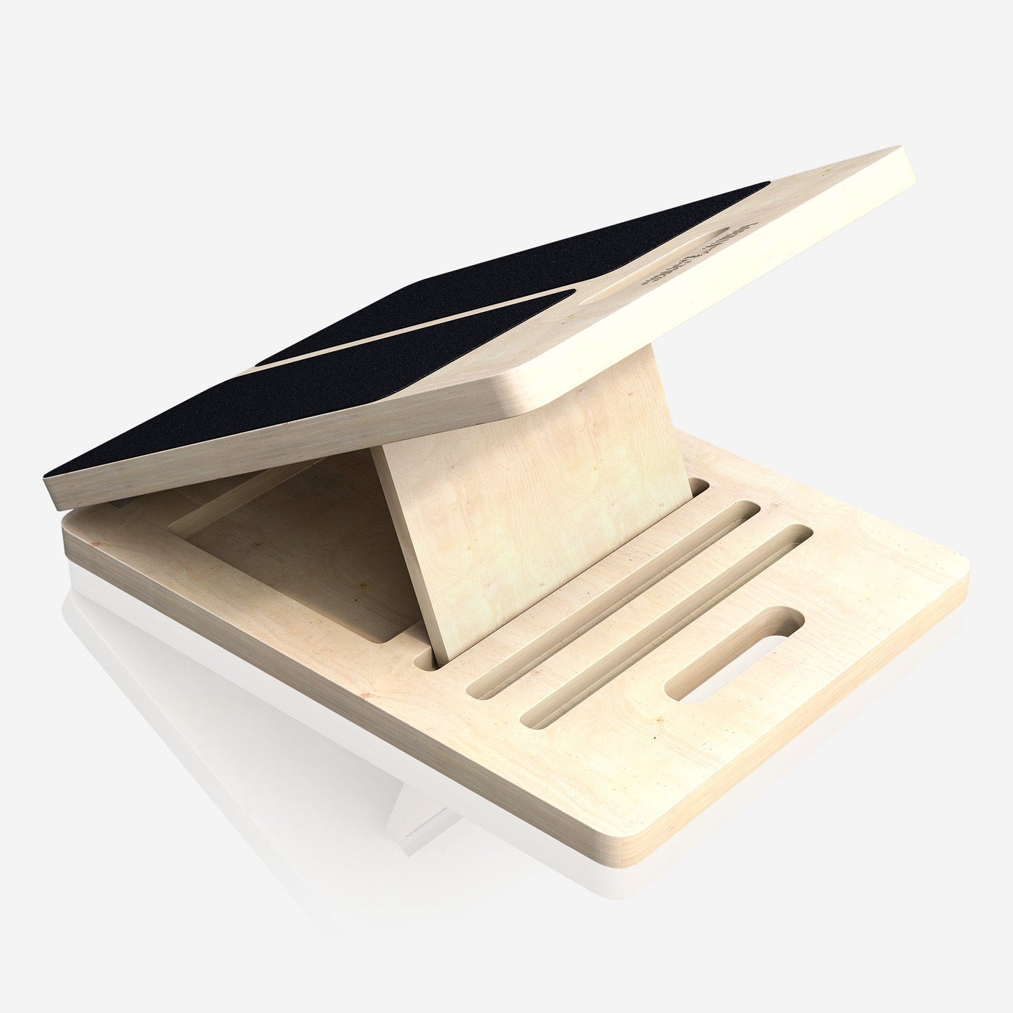Planche d’équilibre réglable en bois