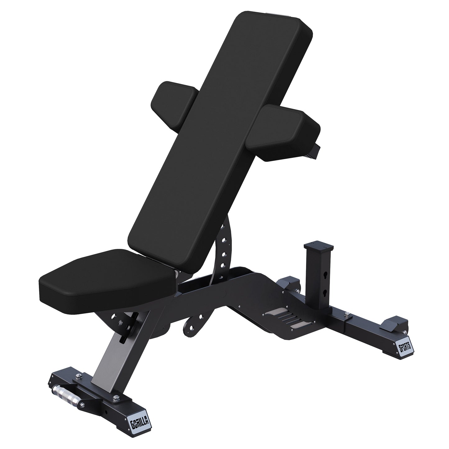 Banc de musculation réglable 2 coussins noir