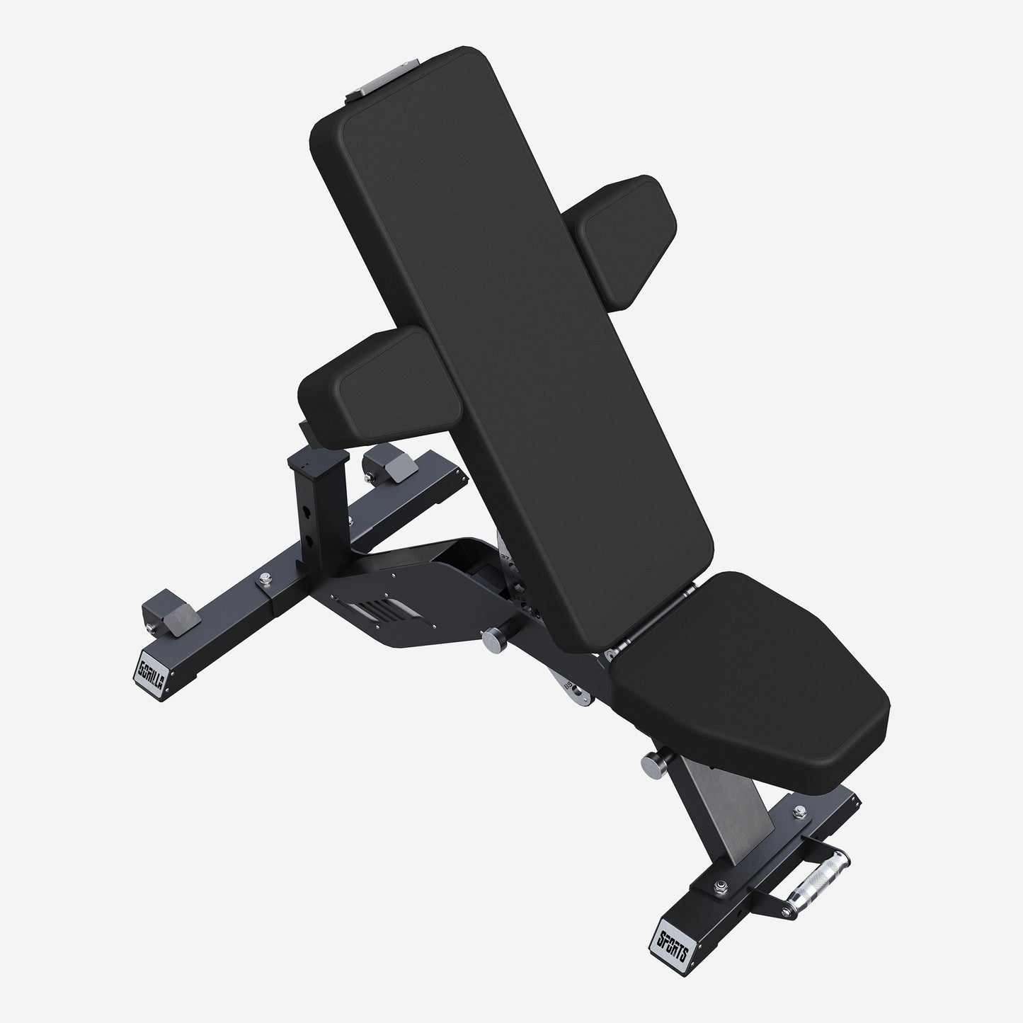 Banc de musculation réglable 2 coussins noir
