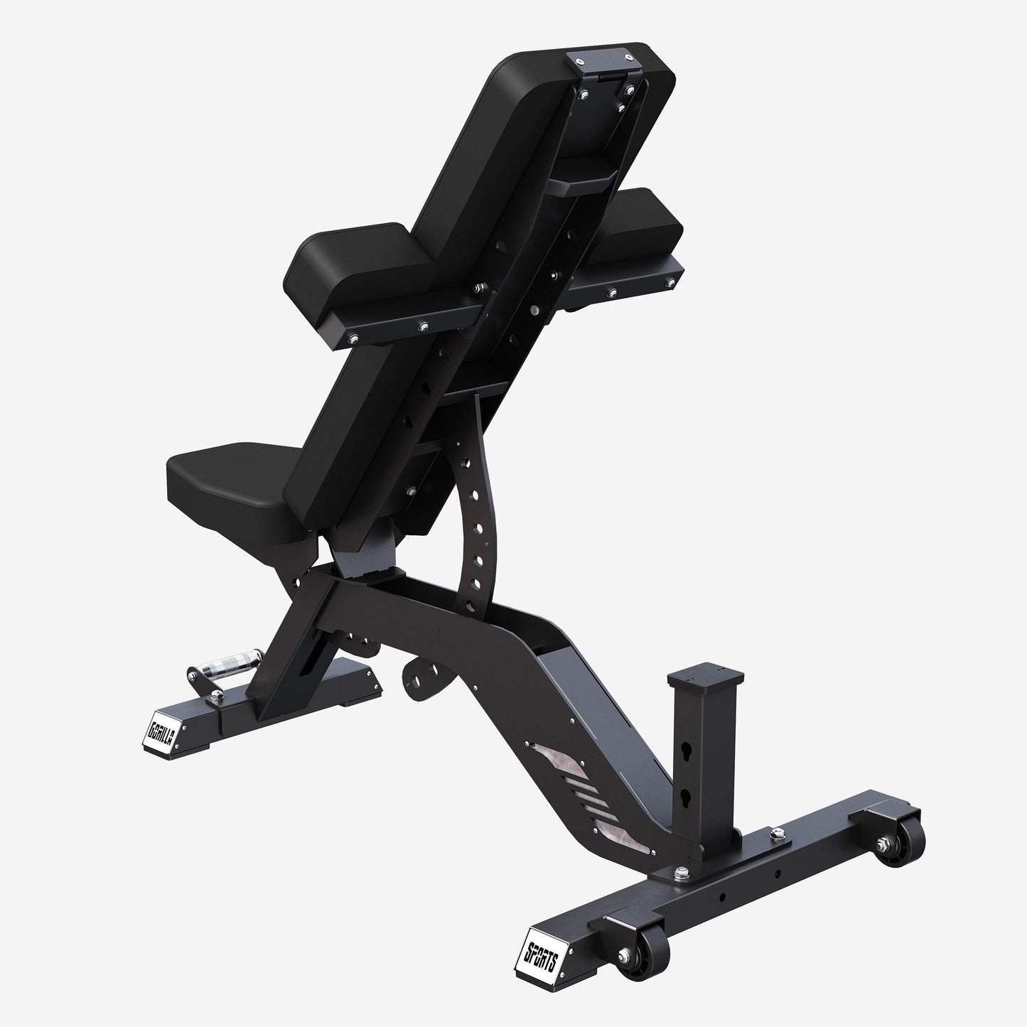 Banc de musculation réglable 2 coussins noir