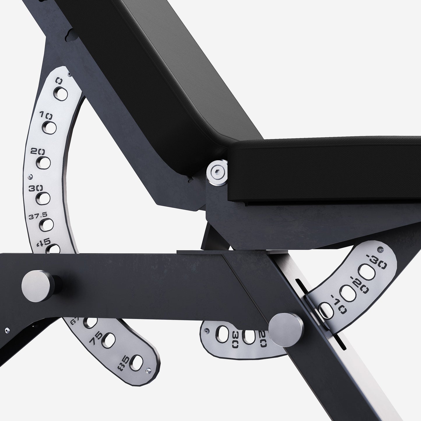 Banc de musculation réglable 2 coussins noir