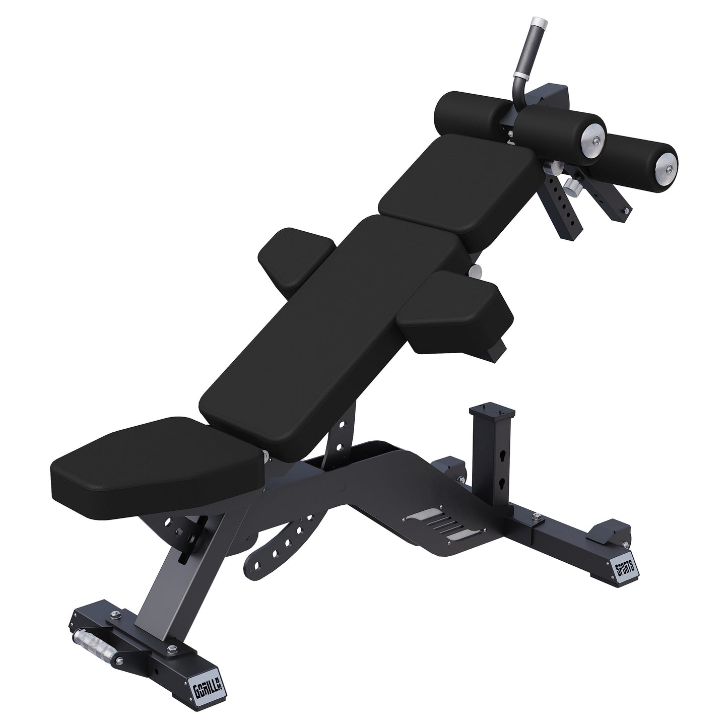 Banc de musculation réglable 3 coussins noir