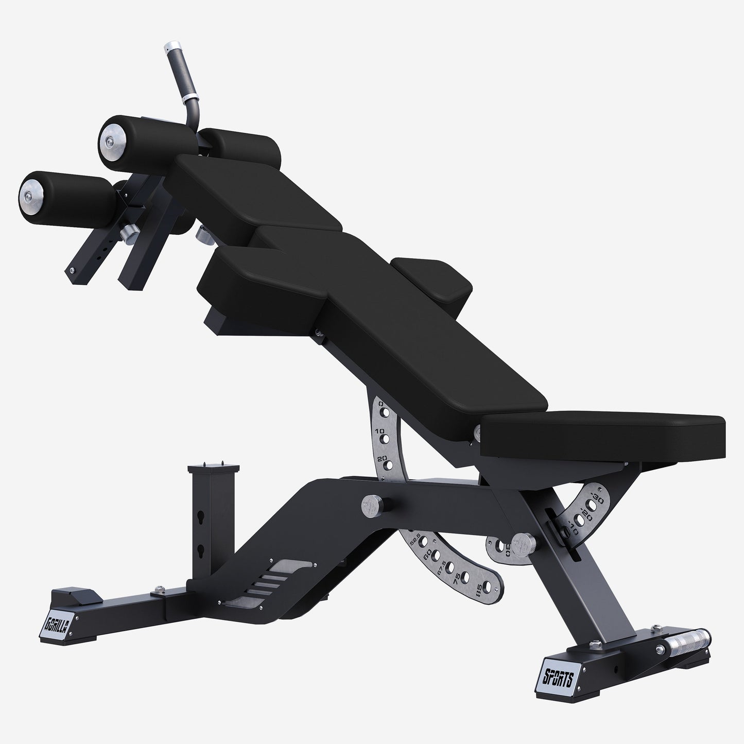 Banc de musculation réglable 3 coussins noir