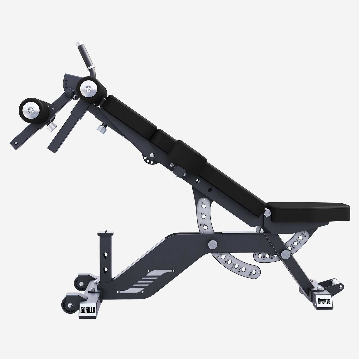 Banc de musculation réglable 3 coussins noir