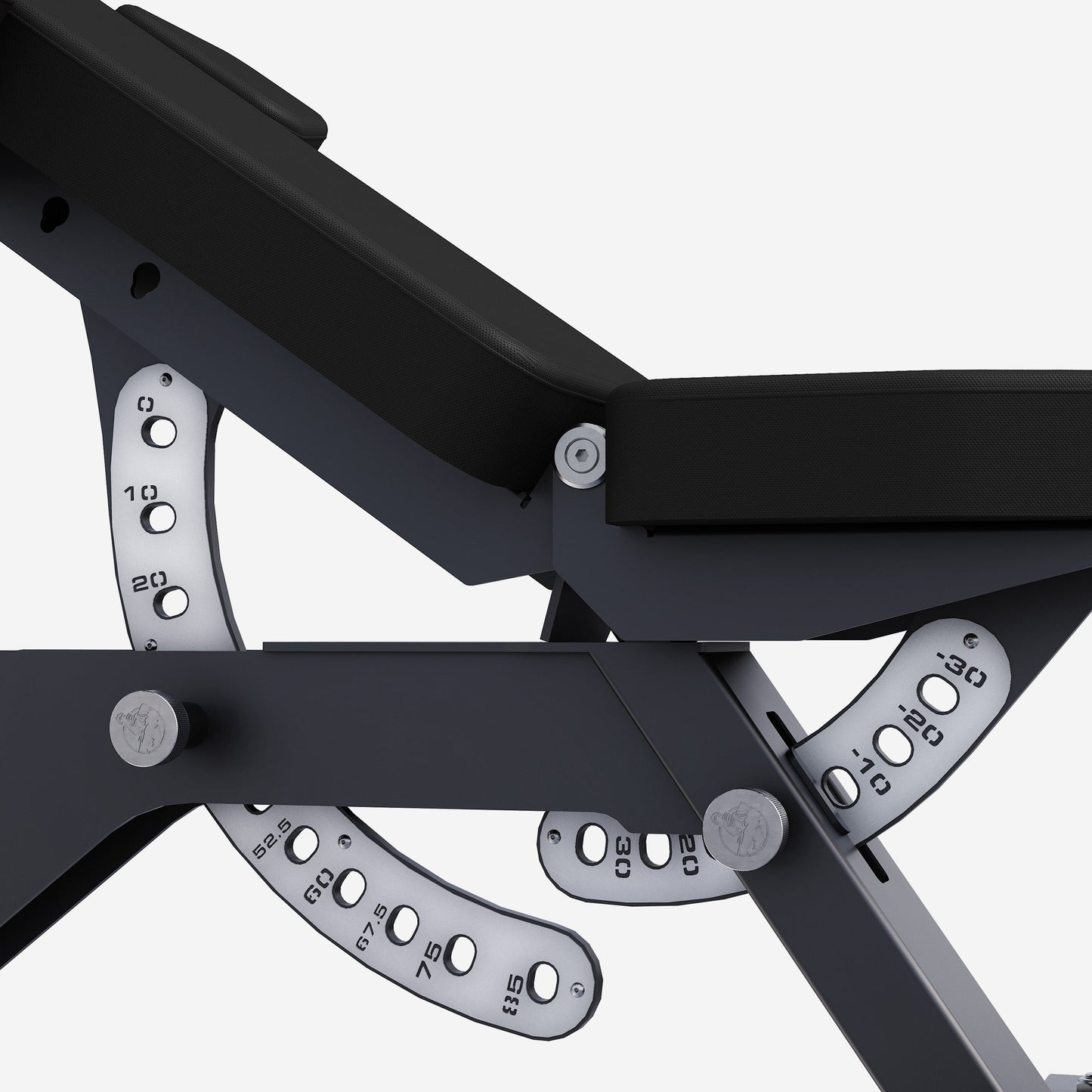 Banc de musculation réglable 3 coussins noir
