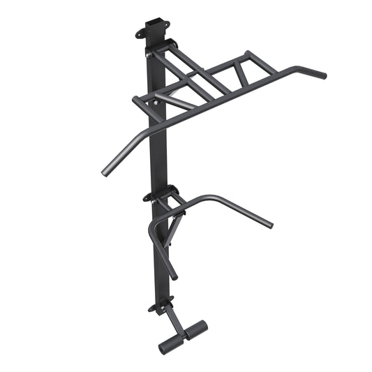 Station de traction et dips murale pliable