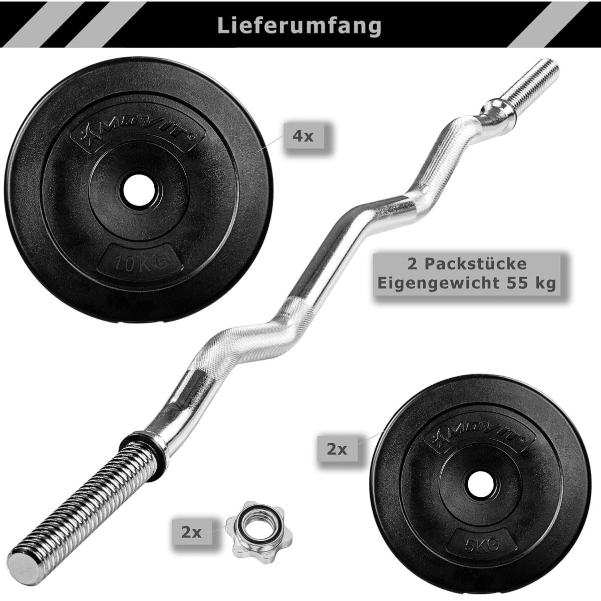 Set d’haltères 23,5 – 55 kg